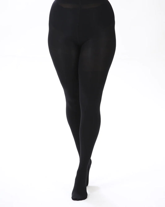 200 Denier Curvy Super Stretch Tights in Black