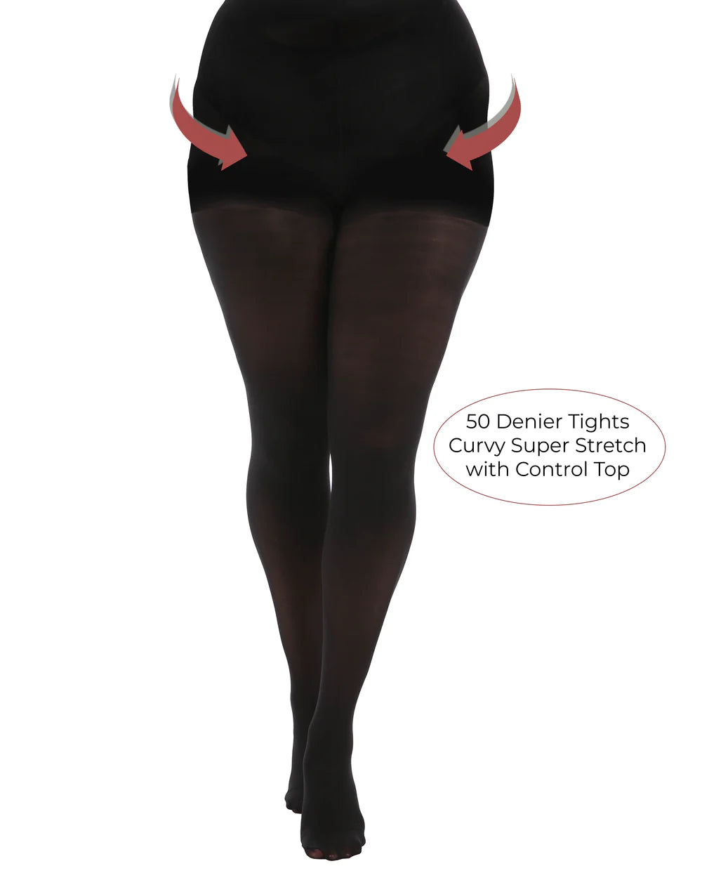 Pamela Mann 50 Denier Control Top Curvy Tights