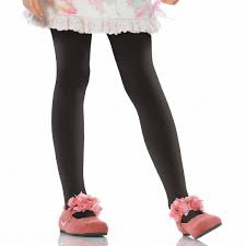 Silver Legs Girls Tights in Black