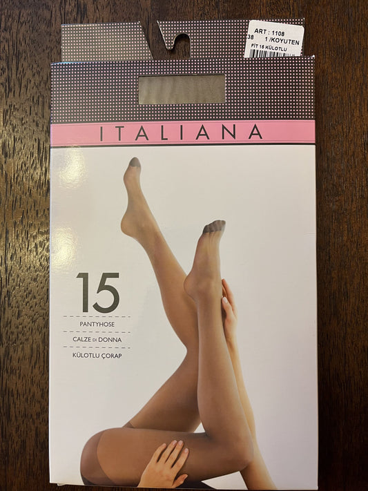Italiana Gloss Tights - Koyu Ten (Dark Skin)