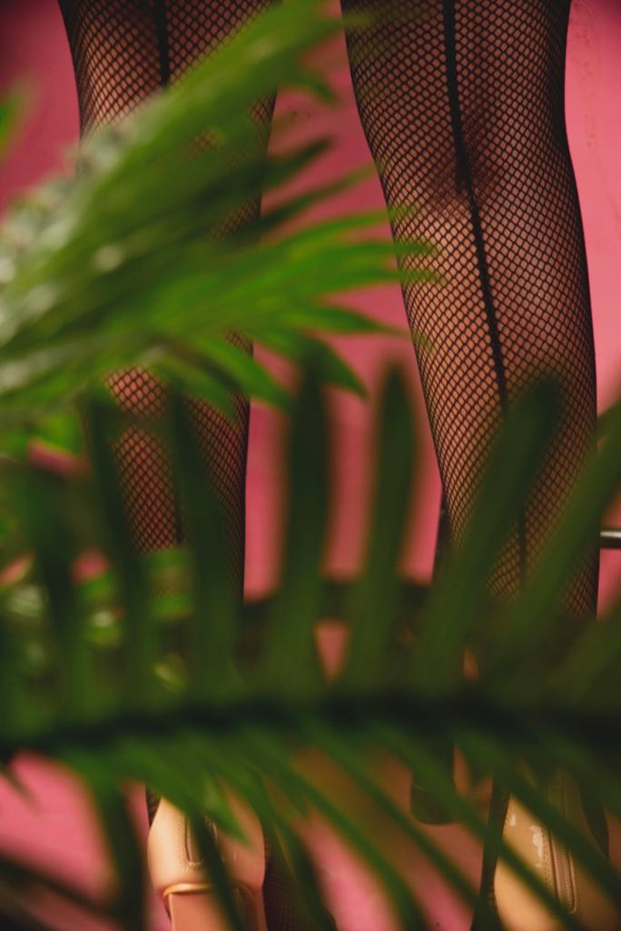 Black Seamed Fishnet Tights