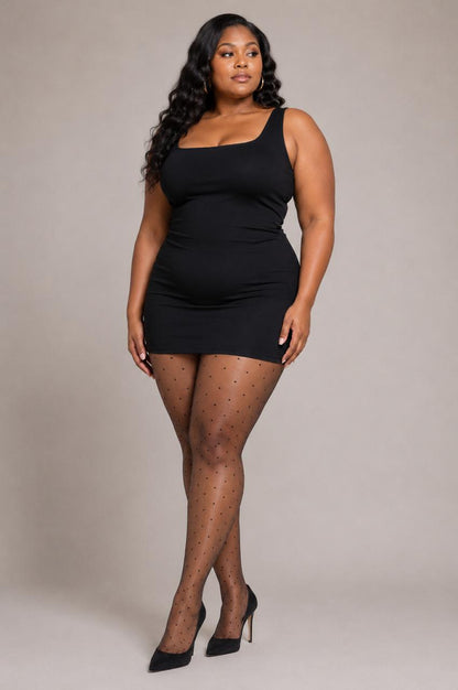 Polka Dot Curvy Super Stretch Tights