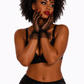 Spot Mesh Gloves Black