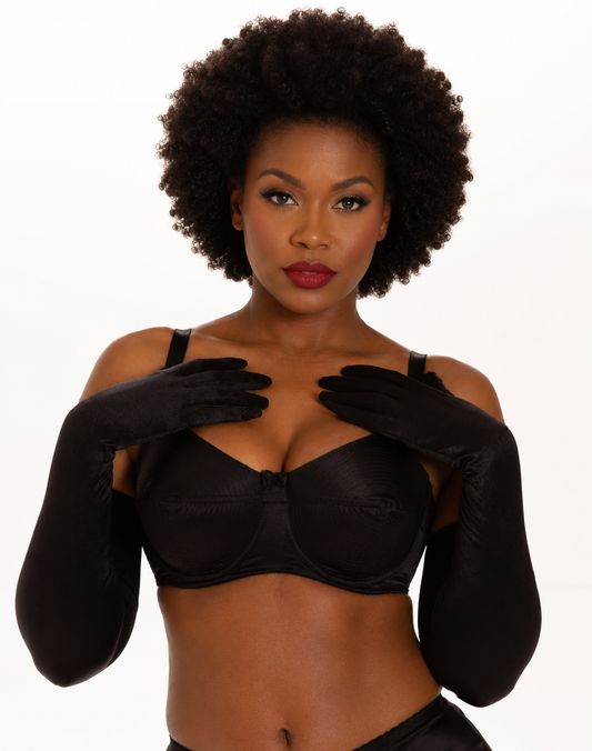 Plain Satin Gloves