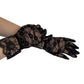 Lace Wrist Gloves Black