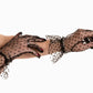 Spot Mesh Gloves Black