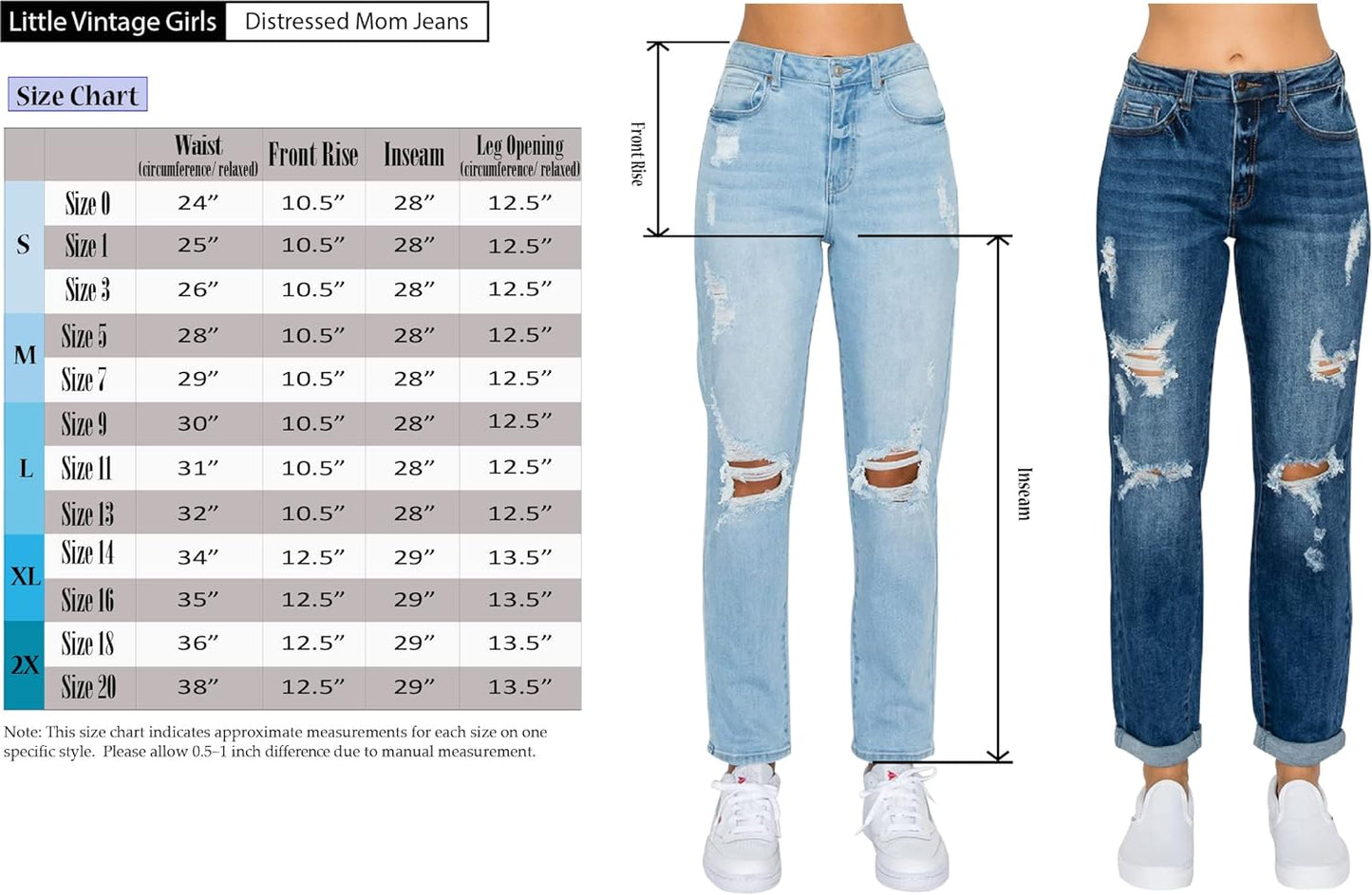 "Ultimate Comfort and Style: Women'S High Waisted Mom Jeans - Trendy Baggy Fit, Distressed Boyfriend Look, and Wide Range of Sizes!"