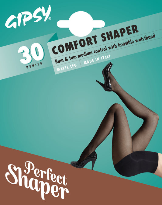 Gipsy 30 Denier Comfort Shaper Tights - Medium Size