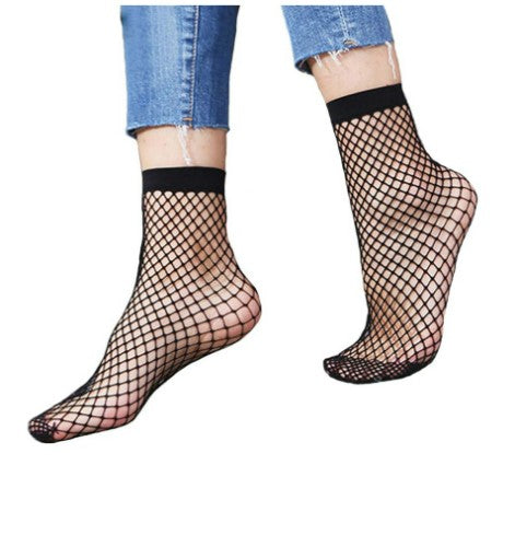 Mysasi Fishnet Ankle Socks