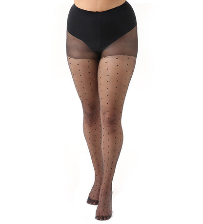 Polka Dot Curvy Super Stretch Tights