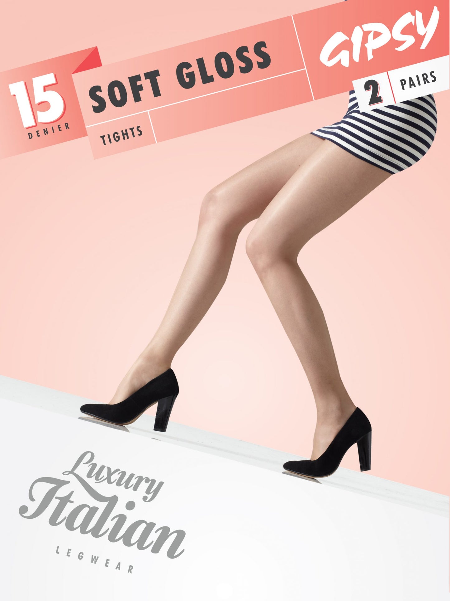 Gipsy Soft Gloss Luxury Tights - 2 pack
