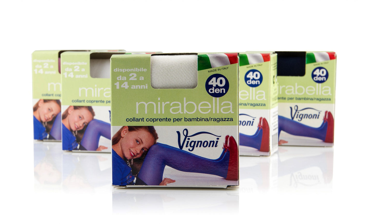 Mirabella White Tights for Girls